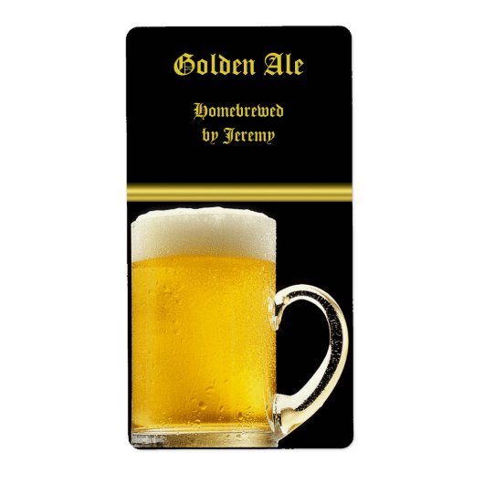 Black and Gold Beer Label (Vorne)