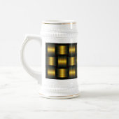 Black and Gold Beer Stein Bierglas (Links)