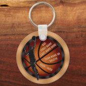 Black and Gold bilap Basketball Schlüsselanhänger (Vorderseite)