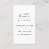 Black and Gold Bokeh Square Business Card Visitenkarte (Rückseite)