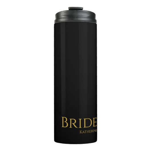 Black and Gold Bride- Thermosbecher (Vorderseite)