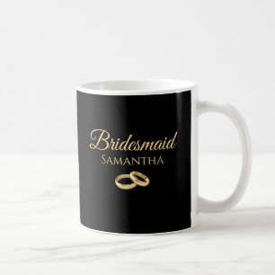 Black and Gold Bridesmaid-Geschenke - Kaffeetasse