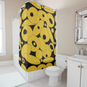 Black and Gold Bubble Orbs Duschvorhang (Beispiel)