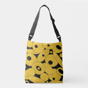 Black and Gold Bubble Orbs Tasche