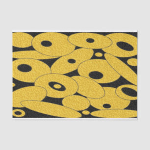 Black and Gold Bubble Orbs Tissue Paper Seidenpapier