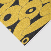 Black and Gold Bubble Orbs Tissue Paper Seidenpapier (Ausschnitt)