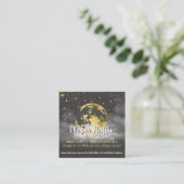 Black and Gold Celestial Baby Shower Diaper Raffle Begleitkarte (Stehend Vorderseite)