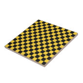Black and gold checkerboard pattern fliese (Seite)