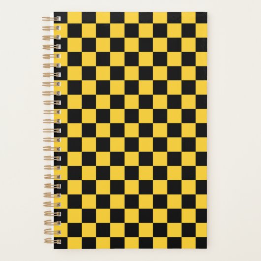 Black and gold checkerboard pattern planer (Vorderseite)
