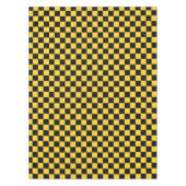 Black and gold checkerboard pattern tischdecke (Vorderseite)