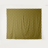 Black and gold checkerboard pattern wandteppich (Vorderseite (Horizontal))