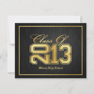 Black and Gold Class 2013 Einladung