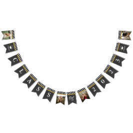 Black and Gold Class 2023 Foto Abschluss Wimpelkette