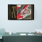 Black and Gold Class of 2021 Graduate Foto Banner (Messeveranstaltung)