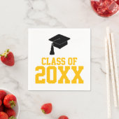 Black and Gold Class of 2024 Graduation Party Serviette (Beispiel)