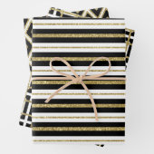 Black And Gold Classic Geschenkpapier Set (Beispiel)