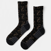 Black and Gold-Coffee-Liebe Socken (Links)