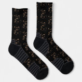 Black and Gold-Coffee-Liebe Socken (Rechts)