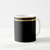 Black and Gold Coffee Tasse (VorderseiteRechts)