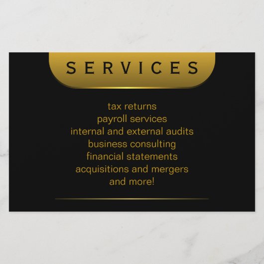 Black and Gold Coins 5,5" x 8,5" Buchhalter-Flyer Flyer (Hinten)