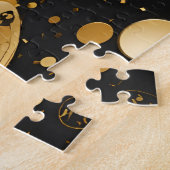 Black and Gold Confetti Butterfly Puzzle (Seite)