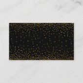 Black and Gold Confetti Diaper Raffelkarten Begleitkarte (Rückseite)