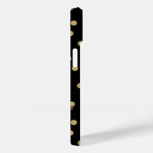 Black and Gold Confetti Dots Case-Mate iPhone Hülle (Rückseite / Rechts)