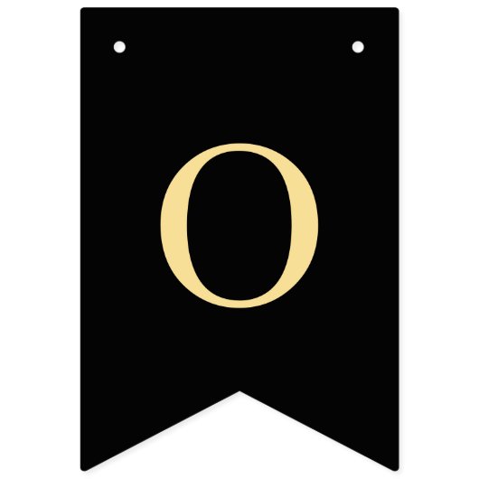 Black and Gold Congratulations Wimpelkette (Zweite Fahne)