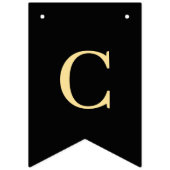 Black and Gold Congratulations Wimpelkette (Erste Fahne)