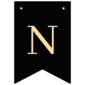 Black and Gold Congratulations Wimpelkette (Dritte Fahne)