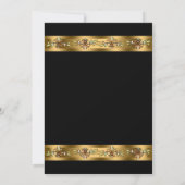 Black and Gold Corporate Party Event Einladung (Rückseite)