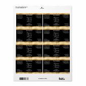 Black and Gold Cosmetics Dropper Bottle Label (Vorne)