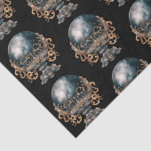 Black and Gold Crystal Ball Pattern Halloween Seidenpapier (Detail)