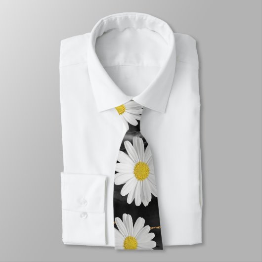 Black and Gold Daisy Krawatte (Gebunden)