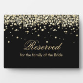 Black and Gold Diamond Juwelen Fotoplatte (Vorderseite)