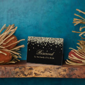 Black and Gold Diamond Juwelen Fotoplatte (Seite)