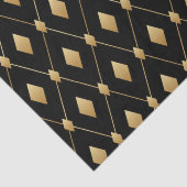 Black and Gold Diamond Seidenpapier (Detail)