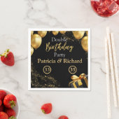 Black and Gold Elegant Serviette (Beispiel)