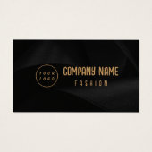 Black and Gold elegante Geschenkkarte (Vorderseite)