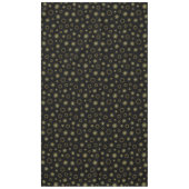 Black and Gold Elegantes Weihnachtswrapping Paper Tischdecke (Vorderseite)