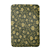 Black and Gold Floral  Badematte (Vorderseite Vertikal)