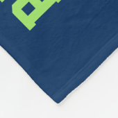 Black and Gold Football Game Day Fleecedecke (Ecke)