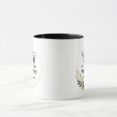 Black and Gold Funny Coffee Tasse für Mama und Vat (Zentrum)