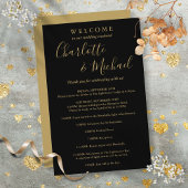 Black and Gold Gästebuchprogramm