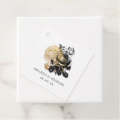 Black and Gold Glam Geschenkanhänger (Beispiel)