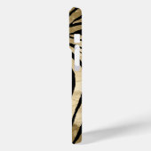 Black and Gold Glam Zebra Print Case-Mate iPhone Hülle (Rückseite / Links)