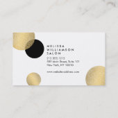 Black and Gold Glamour Loyalty Card Treuekarte (Rückseite)