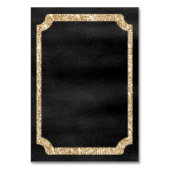 Black and Gold Glitzer Event Tischnummer (Rückseite)