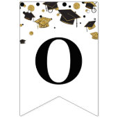 Black and Gold Glückwünsche | Graduierungspartei Wimpelkette (Zweite Fahne)