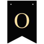 Black and Gold Glückwünsche Wimpelkette (Zweite Fahne)